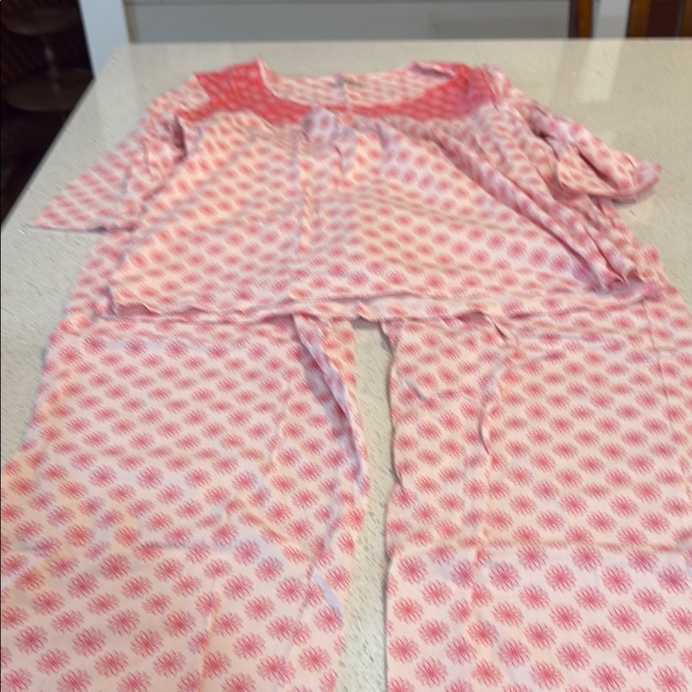 Soft Pink Polka Dot Pajama Set Intimates Sleepwear